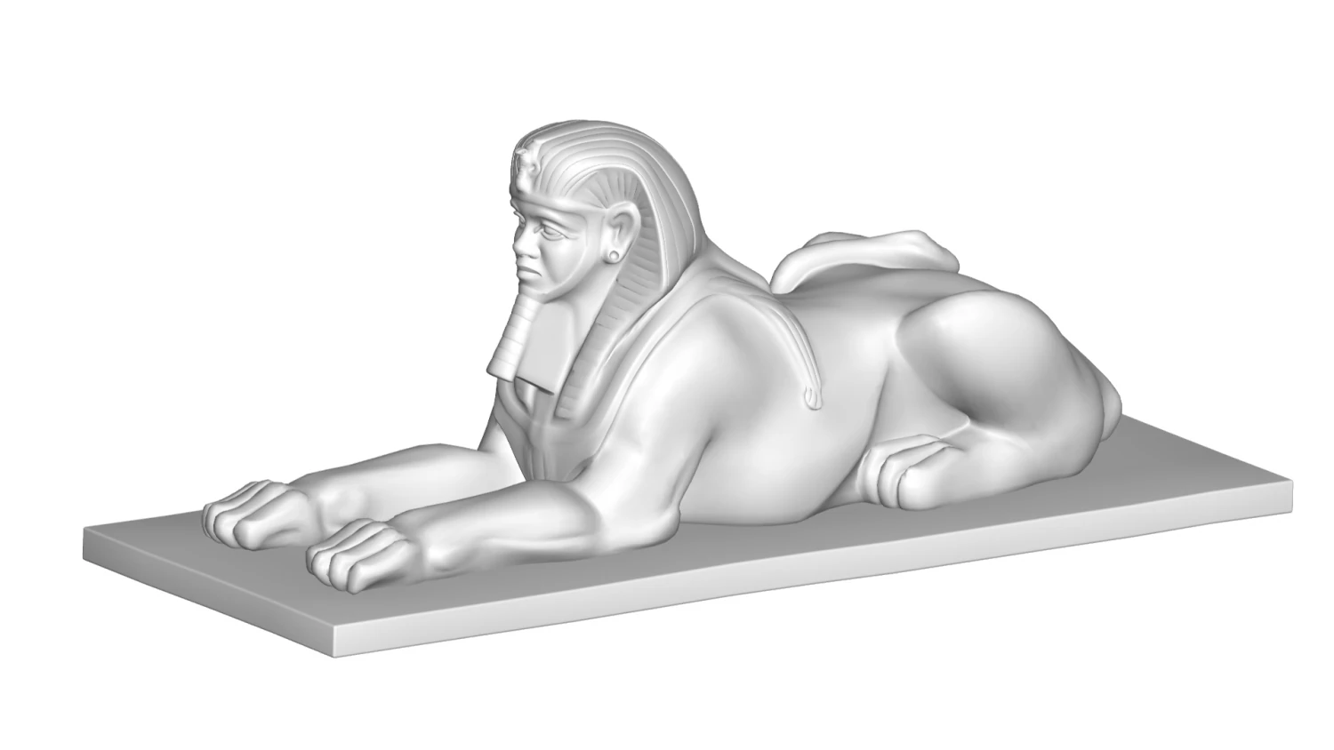 egypt sculpture 3D Model .c4d .max .obj .3ds .fbx .stl .blend