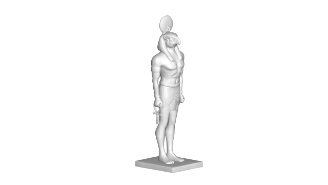 egypt sculpture 3D-Modell .c4d .max .obj .3ds .fbx .stl .blend 