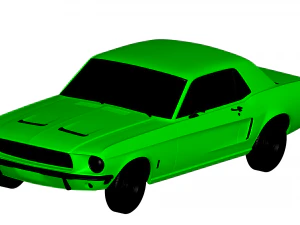 Mustang 1968 Modello 3D