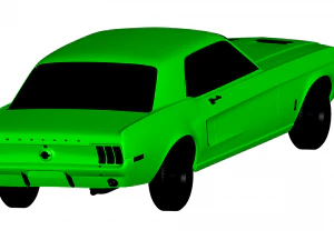 mustang 1968 3D Model