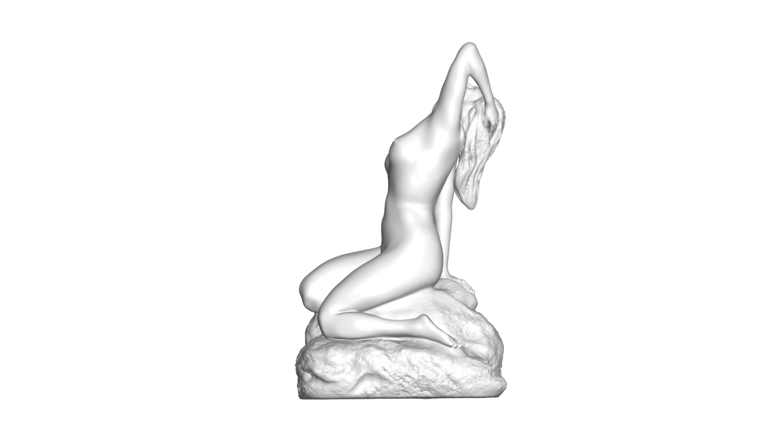 woman sculpture 3D Model .c4d .max .obj .3ds .fbx .stl .blend