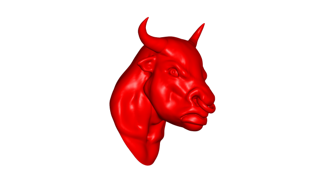 bull head Model 3D .c4d .max .obj .3ds .fbx .stl .blend 