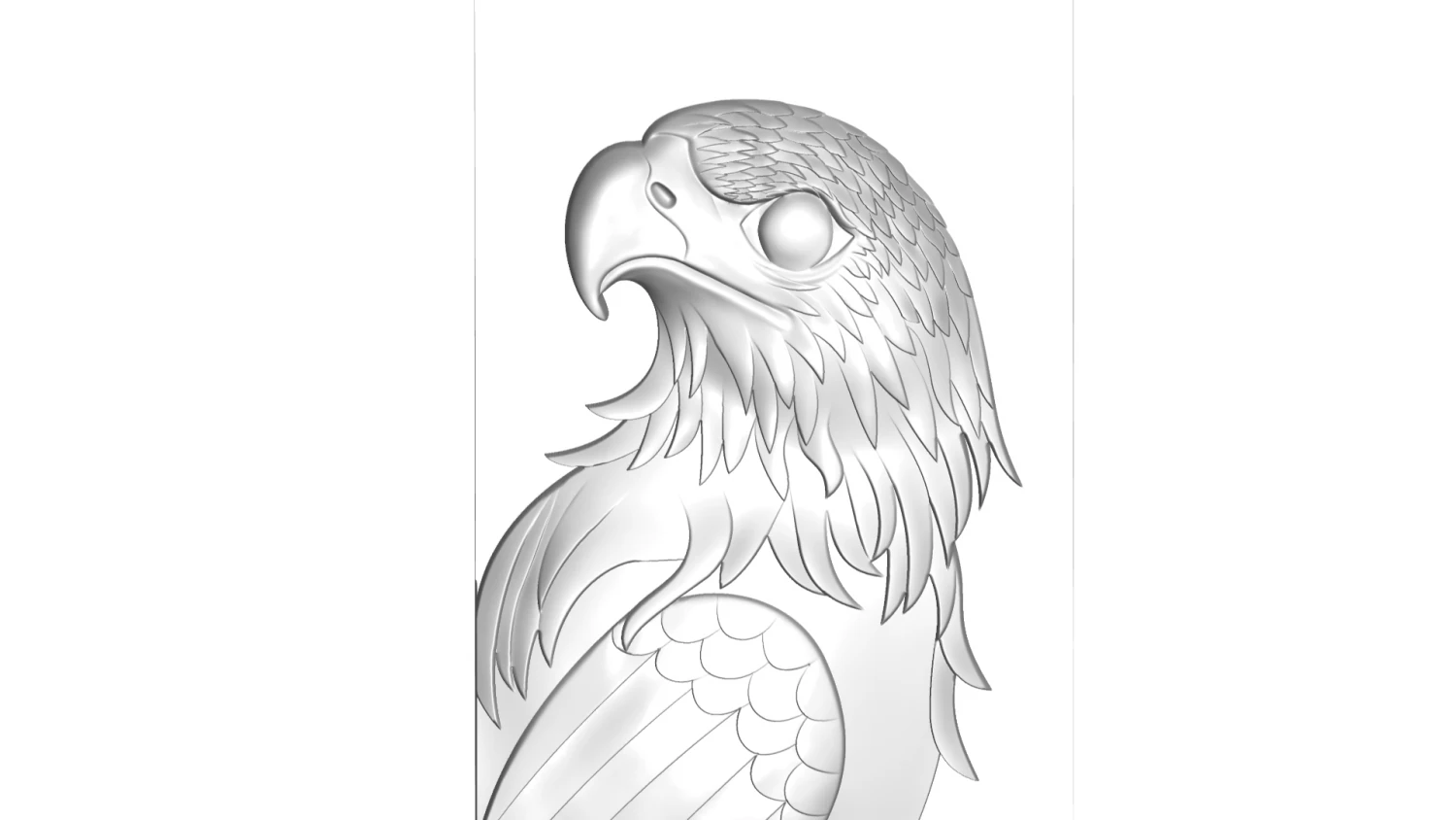 eagle relief 3D Model .c4d .max .obj .3ds .fbx .stl .blend