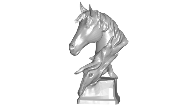horse sculpture 3D Модель .c4d .max .obj .3ds .fbx .stl .blend