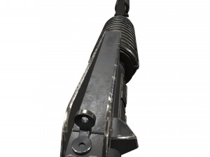 battle worn m4a1 carbine Modelo 3D