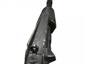 carabina m4a1 usada en batalla Modelo 3D