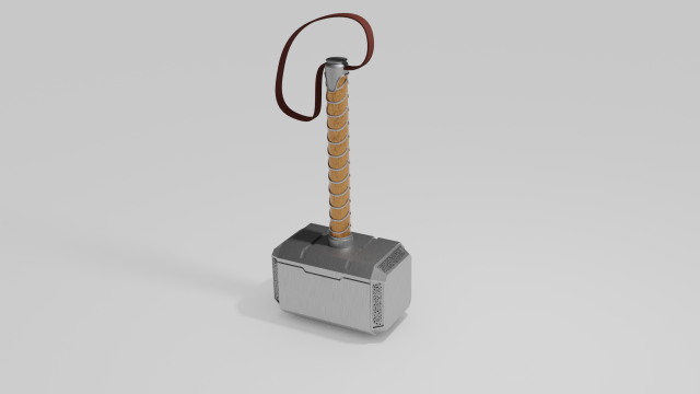 mjolnir Model 3D .c4d .max .obj .3ds .fbx .stl .blend 