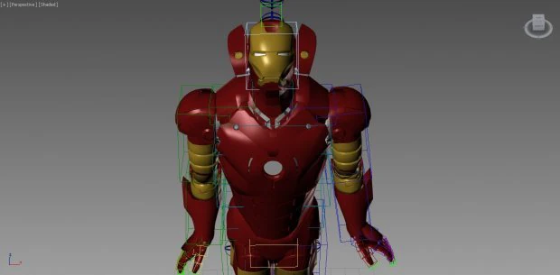 iron man 3D Model .c4d .max .obj .3ds .fbx .stl .blend 