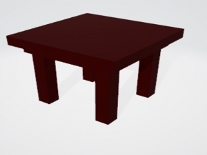 square table Modelo 3D