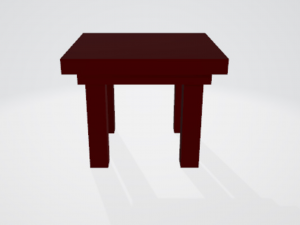 square table 3D 模型