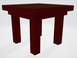 square table 3D 模型
