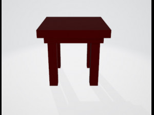 square table 3D 模型