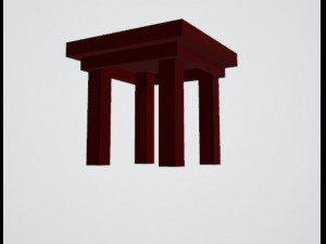 square table 3D 模型