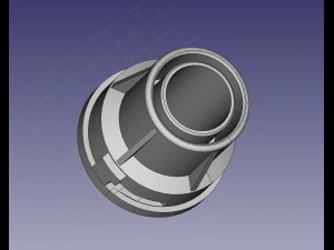 Raccordo tubo aspirapolvere Bosch Gas 25 40mm Modello di stampa 3D