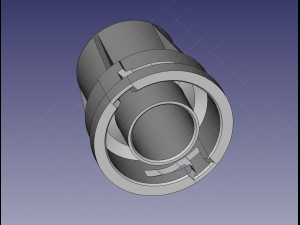 Bosch gas 25 vacuum cleaner hose connector 40mm 3D प्रिंट मॉडल