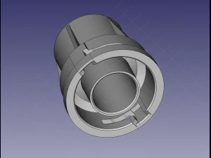 Bosch gas 25 vacuum cleaner hose connector 40mm 3D Print Model