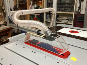 Table saw dust hood hose connector 3D 프린트 모델