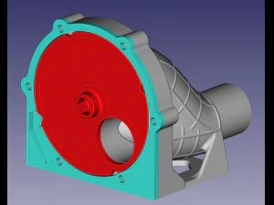 Blastgate dn40 - 3-way 3D Print Model