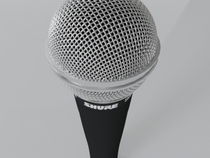 mic shure sm58 3D 모델