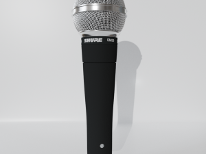 mic shure sm58 3D 모델