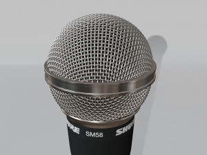 mic shure sm58 3D 모델