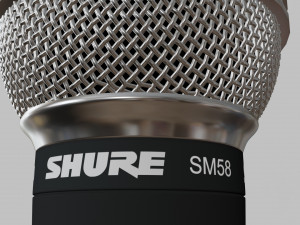mic shure sm58 3D 모델