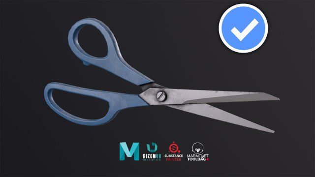 scissors vol1 3D Model .c4d .max .obj .3ds .fbx .stl .blend 