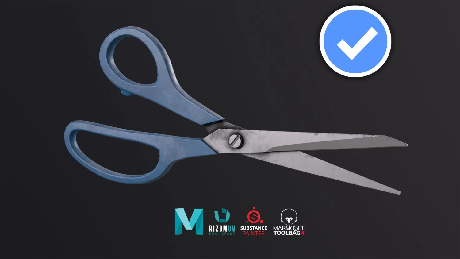 scissors vol1 3D Model .c4d .max .obj .3ds .fbx .stl .blend 