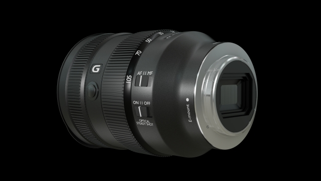 sony fe 24-105mm f4 g oss lens 3D 모델 .c4d .max .obj .3ds .fbx .stl .blend 