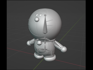 Doraemon Cartoon - RIGGED 3D Model