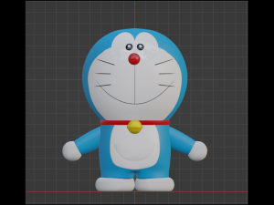 Doraemon Cartoon - RIGGED 3D Model