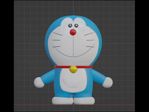 Doraemon Cartoon - RIGGED 3D Model