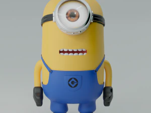 Stuart, o Minion detalhado - N&Atilde;O RIGGED Modelo 3D