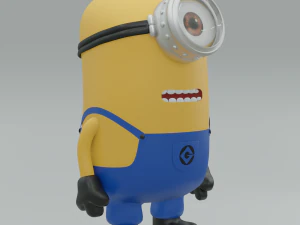 Stuart, o Minion detalhado - N&Atilde;O RIGGED Modelo 3D