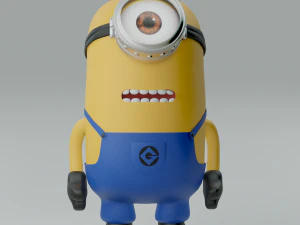 Stuart, o Minion detalhado - N&Atilde;O RIGGED Modelo 3D