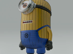 Stuart, o Minion detalhado - N&Atilde;O RIGGED Modelo 3D