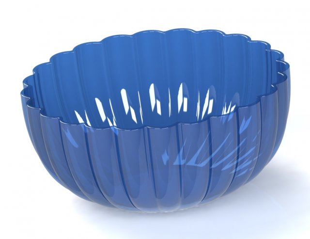 Glass bowl 3d printed model Model Cetak 3D .c4d .max .obj .3ds .fbx .stl .blend 