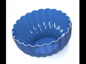 Glass bowl 3d printed model Model Cetak 3D