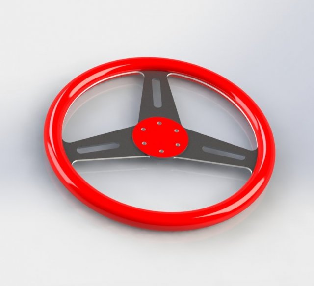 steering wheel 3d printable model 3D Принт Модель .c4d .max .obj .3ds .fbx .stl .blend 
