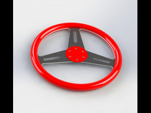 steering wheel 3d printable model Model do druku 3D