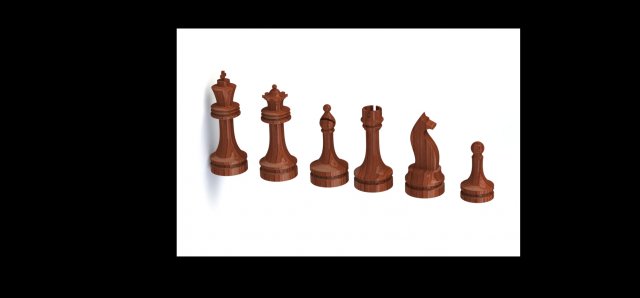 Chess coins 3d printable model 3D Baskı Modeli .c4d .max .obj .3ds .fbx .stl .blend 