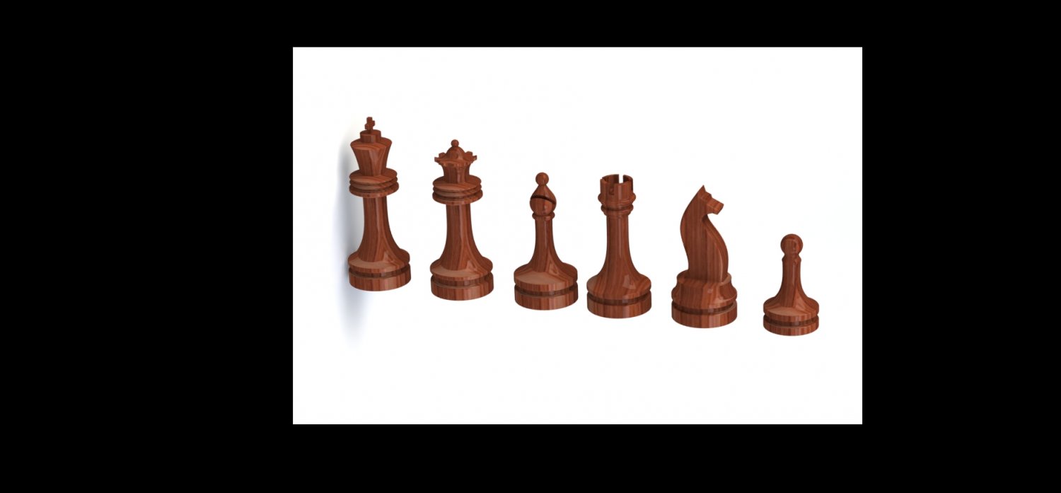 chess board free 3D model 3D printable