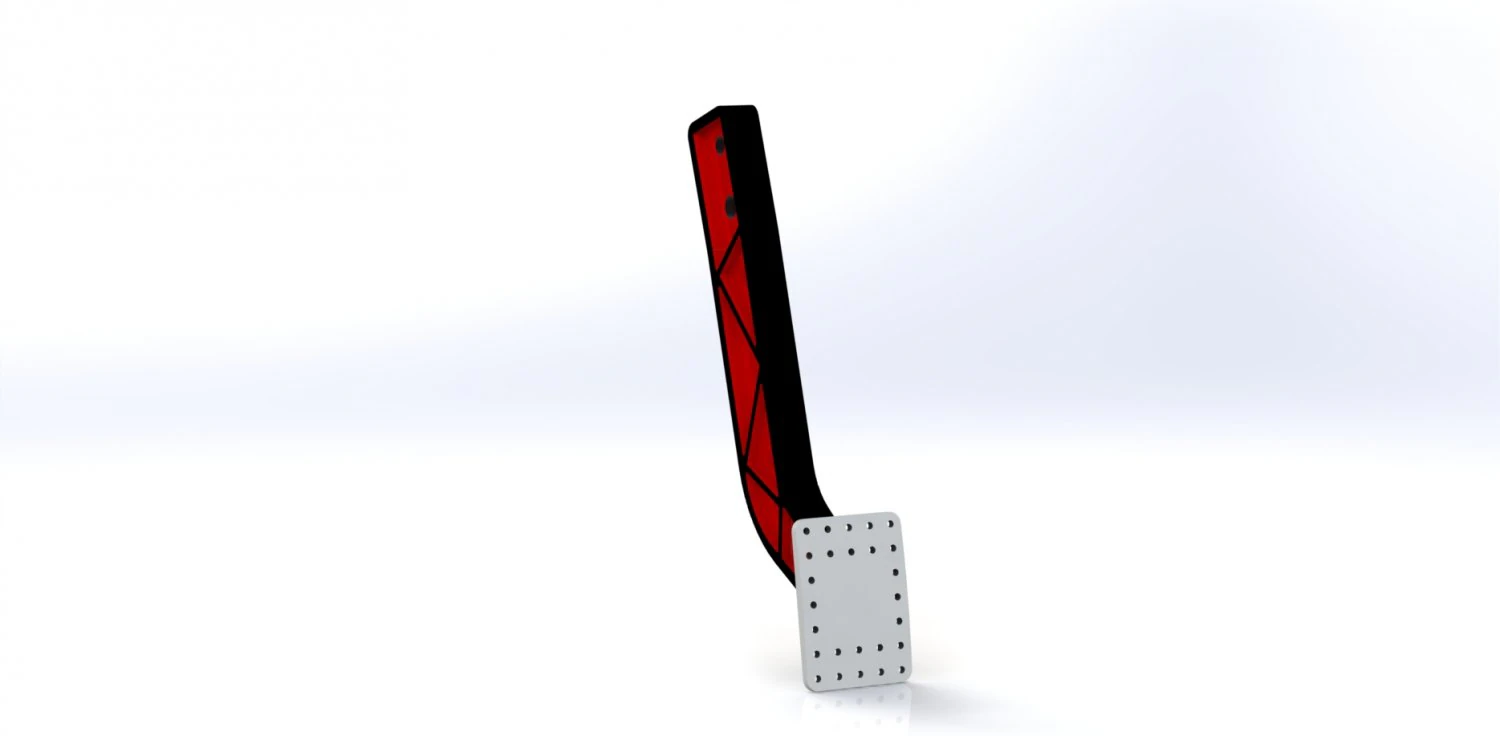 Brake pedal 3D Model .c4d .max .obj .3ds .fbx .stl .blend 