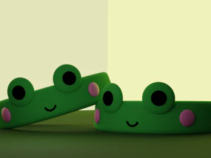 rings little frogs 3D Model