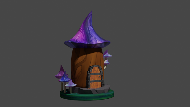 swamp fairy house 3D Model .c4d .max .obj .3ds .fbx .stl .blend 