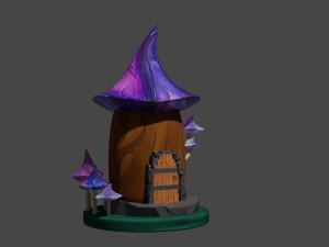 swamp fairy house Modelo 3D