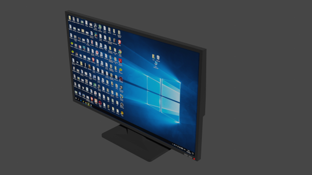 Monitor Model 3D .c4d .max .obj .3ds .fbx .stl .blend 