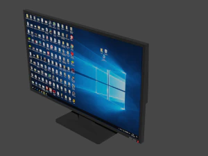 监视器 3D 模型