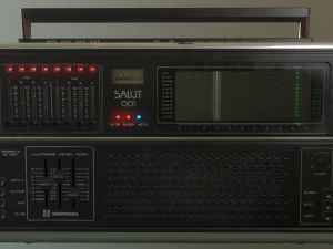 soviet retro radio salut-001 german version 3D Model
