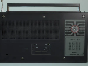 soviet retro radio salut-001 german version 3D Model